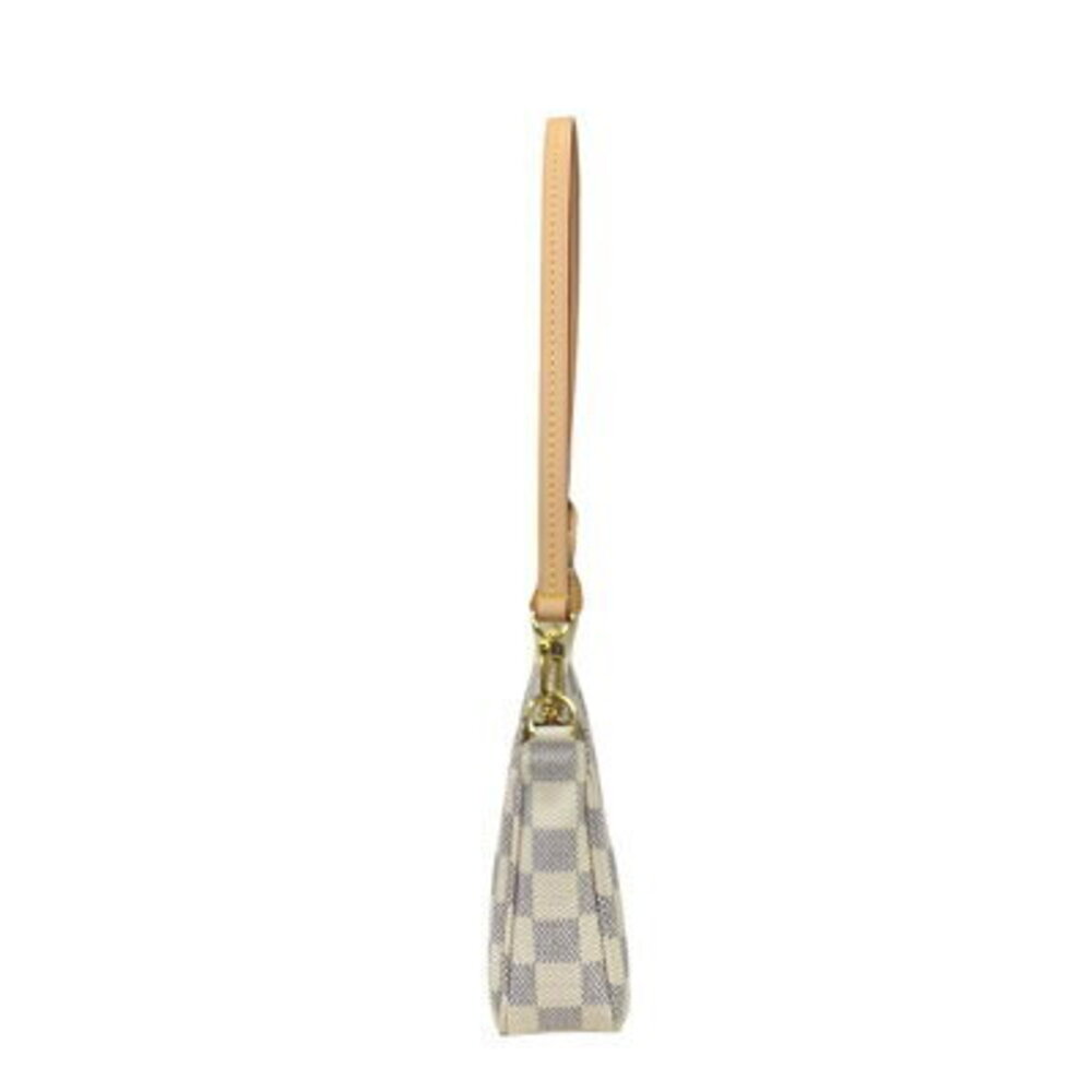 Louis Vuitton Pochette Accessoires Damier Azur White Handbag Canvas White - Picture 4 of 6